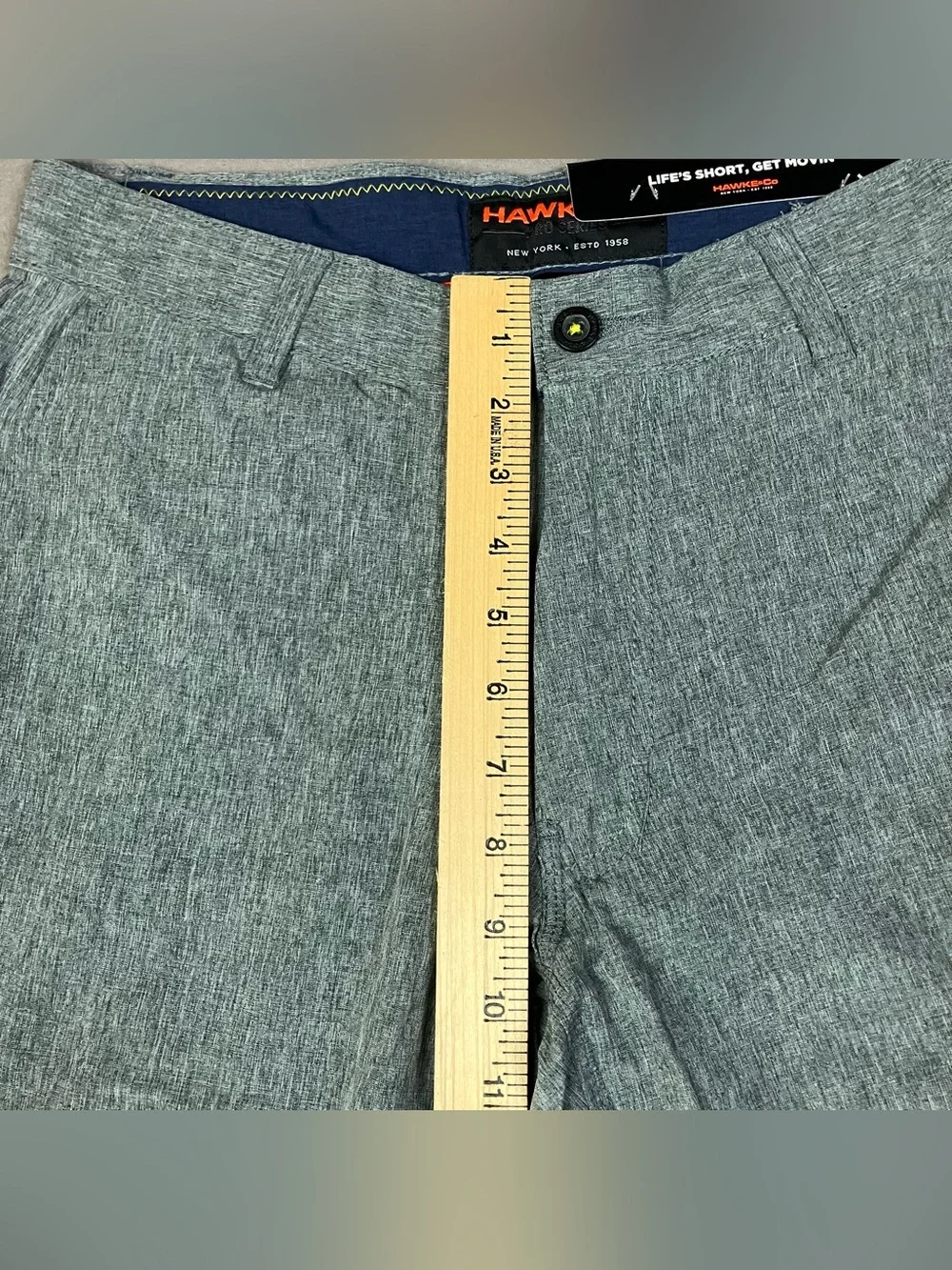 Hawke & Co. Men’s Size 30 Stretch Hybrid Performance Shorts Light Gray NWT!
